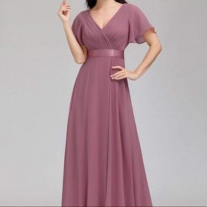 Mauve bridesmaid dress size 10